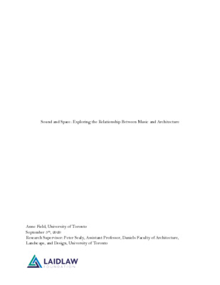 Sound and Space: Exploring the Relationship Between Music and Architecture