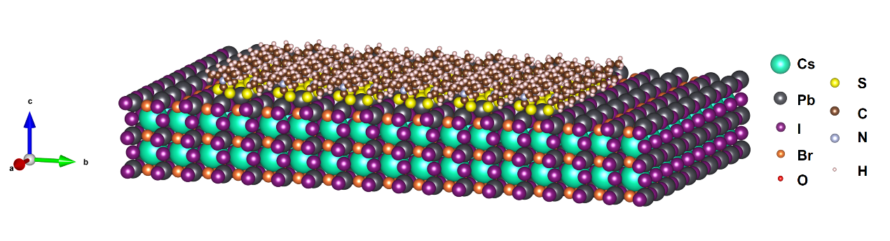 Chelation of perovskite surface for stable solar cells
