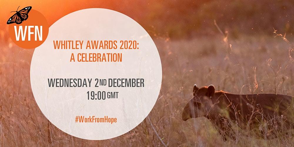 2020 WHITLEY AWARDS INVITATION - ONLINE EVENT!!!