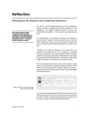 2021 Reflection: Reflecting on My Research and Leadership Experience