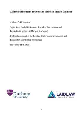 The causes of violent Islamism