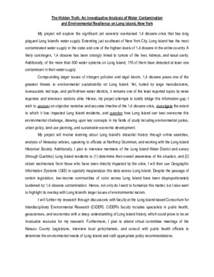 Ferretti - Preliminary Research Proposal