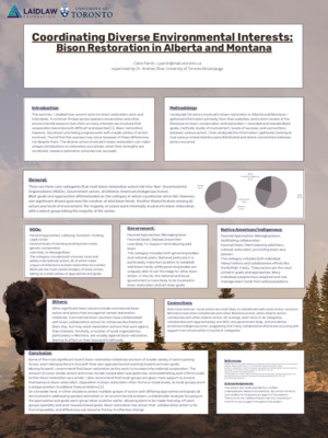 Coordinating Diverse Environmental Interests: Research Poster