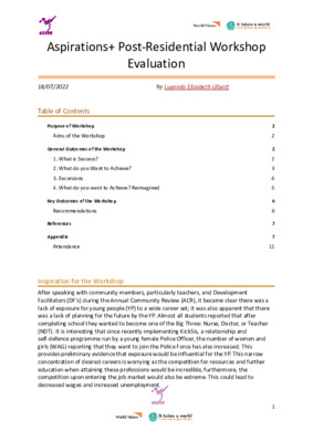 Aspirations+ Post-Residential Workshop Evaluation.docx