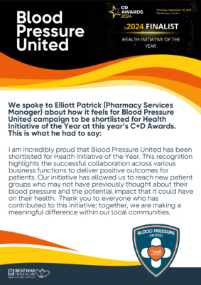 Blood Pressure United: C+D Awards Shortlist