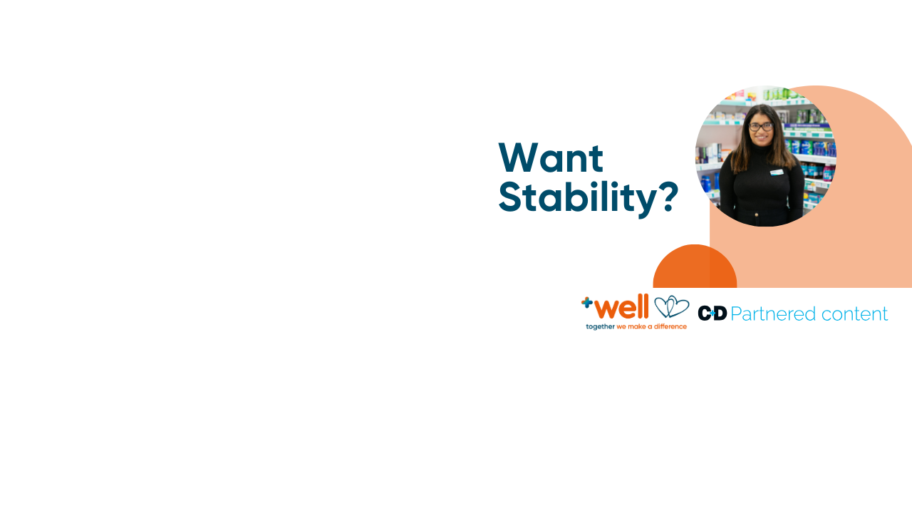 Looking for stability? Join Well as a permanent pharmacist