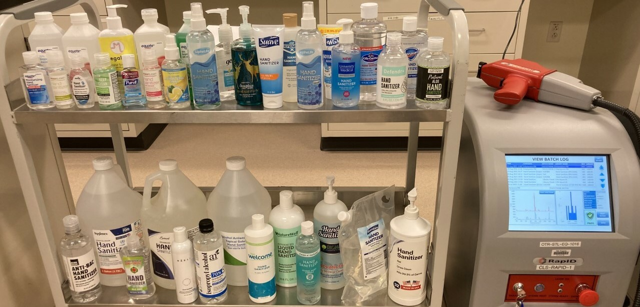 Through Container Quantitative Screening of Hand Sanitizers