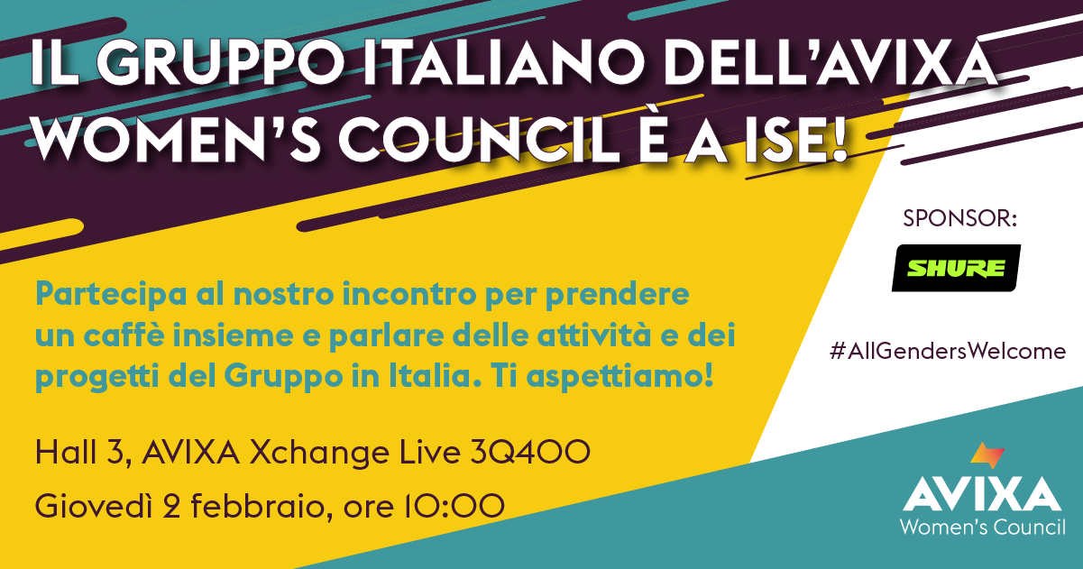 AVIXA Women's Council Italia a ISE23