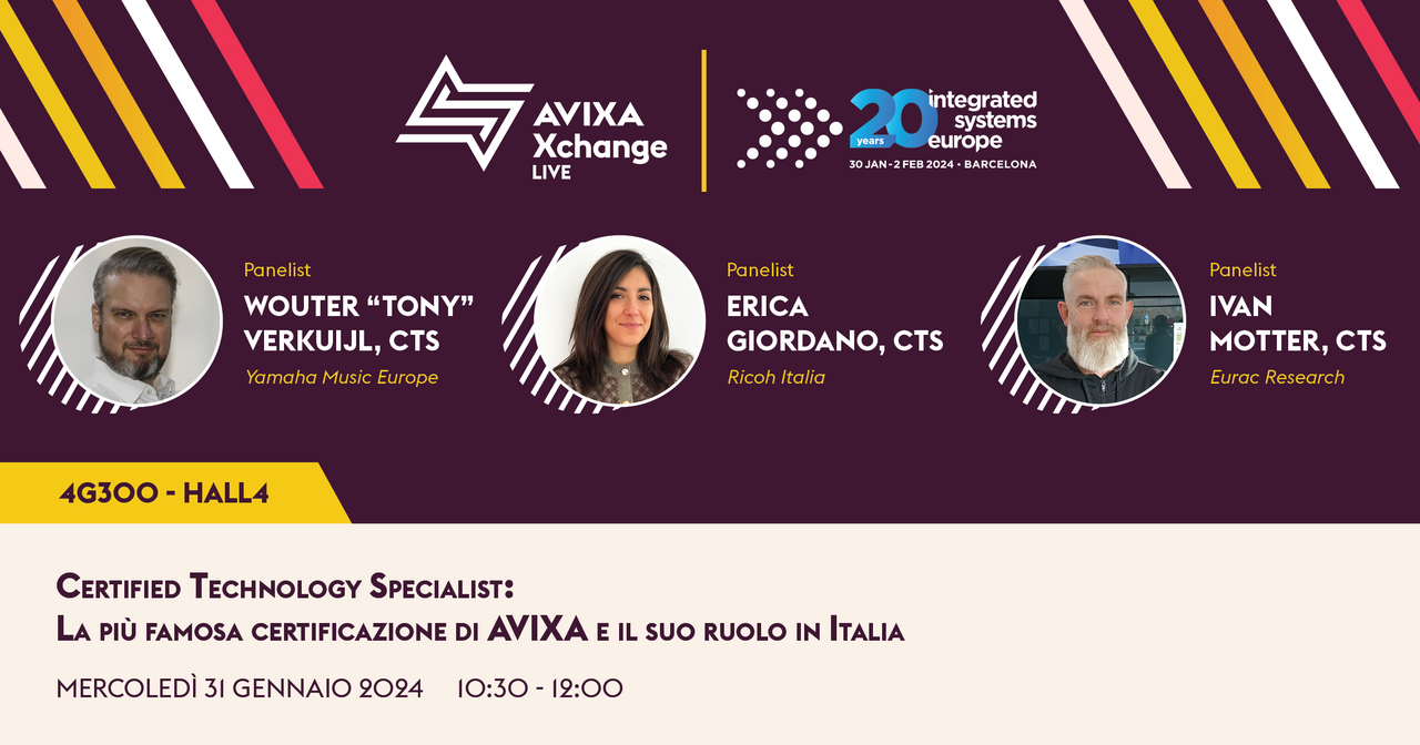 CTS: la più famosa certificazione di AVIXA  e il suo ruolo in Italia