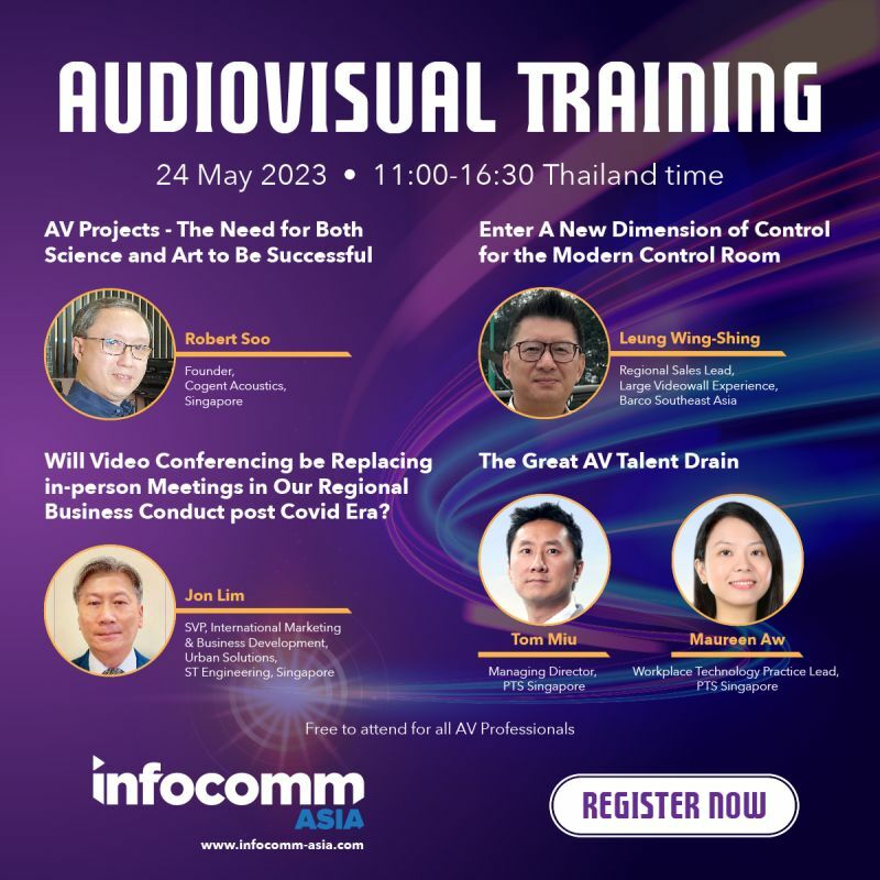 AUDIOVISUAL TRAINING TRACK - InfoComm Asia 2023
