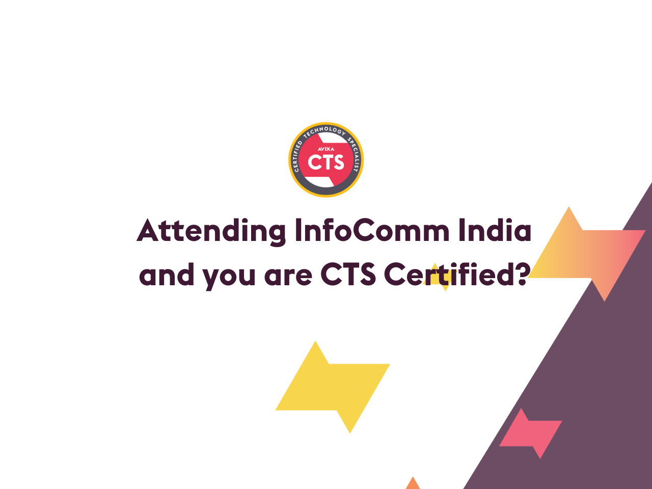 Visit the AVIXA lounge and get a AVIXA swag!