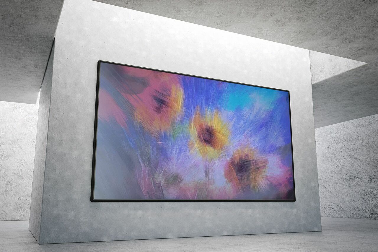 Generative Video Wall Art Reveals Paintings Brushstroke By Brushstroke