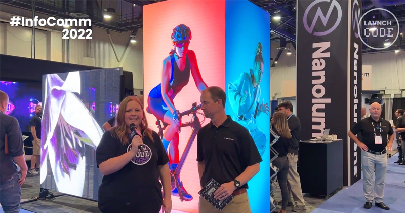 Inside Nanolumens’ Booth at InfoComm 2022