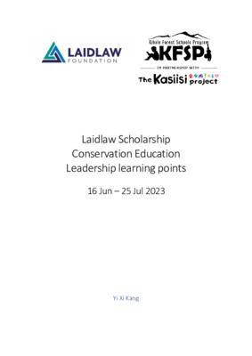 Kasiisi Project 2023: Learning points for leadership