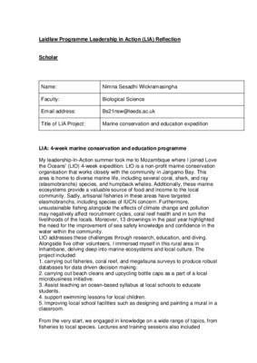 Laidlaw programme LIA Report 2023