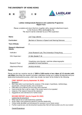 Visualizing voice disorder: real-time ultrasonographic evaluation of vocal functions