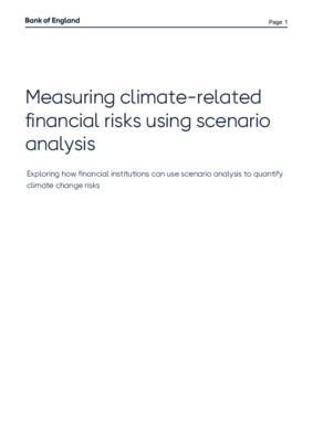 Measuring climate-related financial risks using scenario analysis