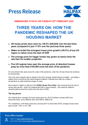 Three years on: How the pandemic reshaped the UK housing market