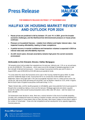 UK Housing Market Review and Outlook for 2024