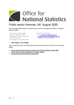 Public sector finances bulletin