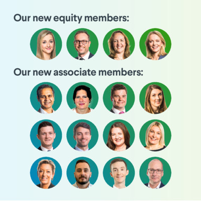 Hymans Robertson announces four new Equity Members and 12 Partner appointments