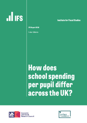 How does school spending per pupil differ across the UK?