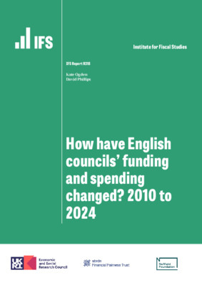 How have English council's funding and spending changed