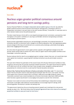 Introduction of a pensions commission