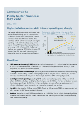 Higher inflation pushes debt interest spending up sharply