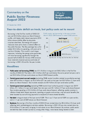 Year-to-date deficit on track, but policy costs set to mount