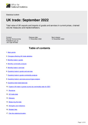 UK trade September 2022