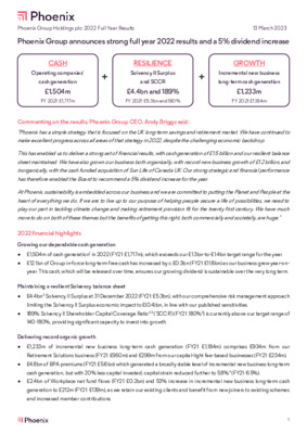 Phoenix Group results - Momentum continues for Standard Life's workplace and bulk purchase annuity businesses