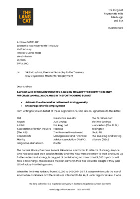 Industry letter piles pressure on government over pension tax penalty for returning workers