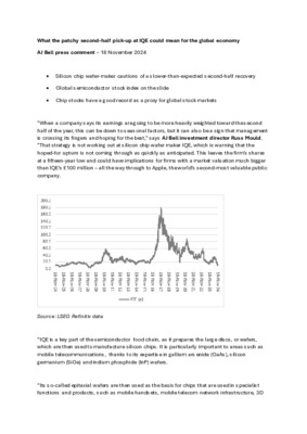 What the patchy second-half pick-up at IQE could mean for the global economy