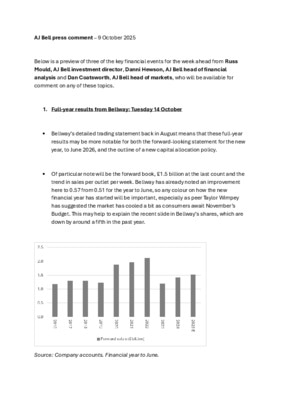 Three big stories for the week ahead: Bellway, recruitment agencies and Whitbread