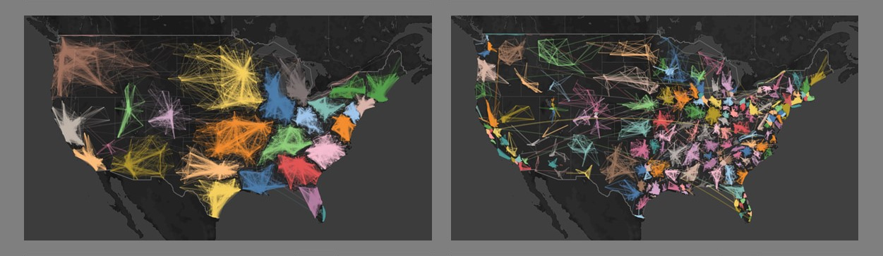 Fitting the complexity of the social space into the right dimension
