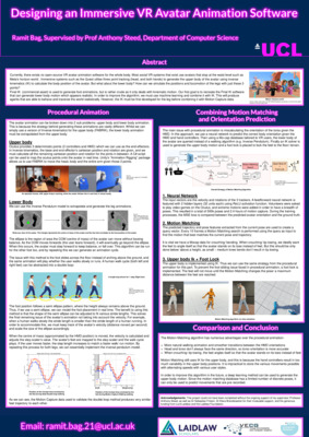 Designing an Immersive VR Avatar Animation Software