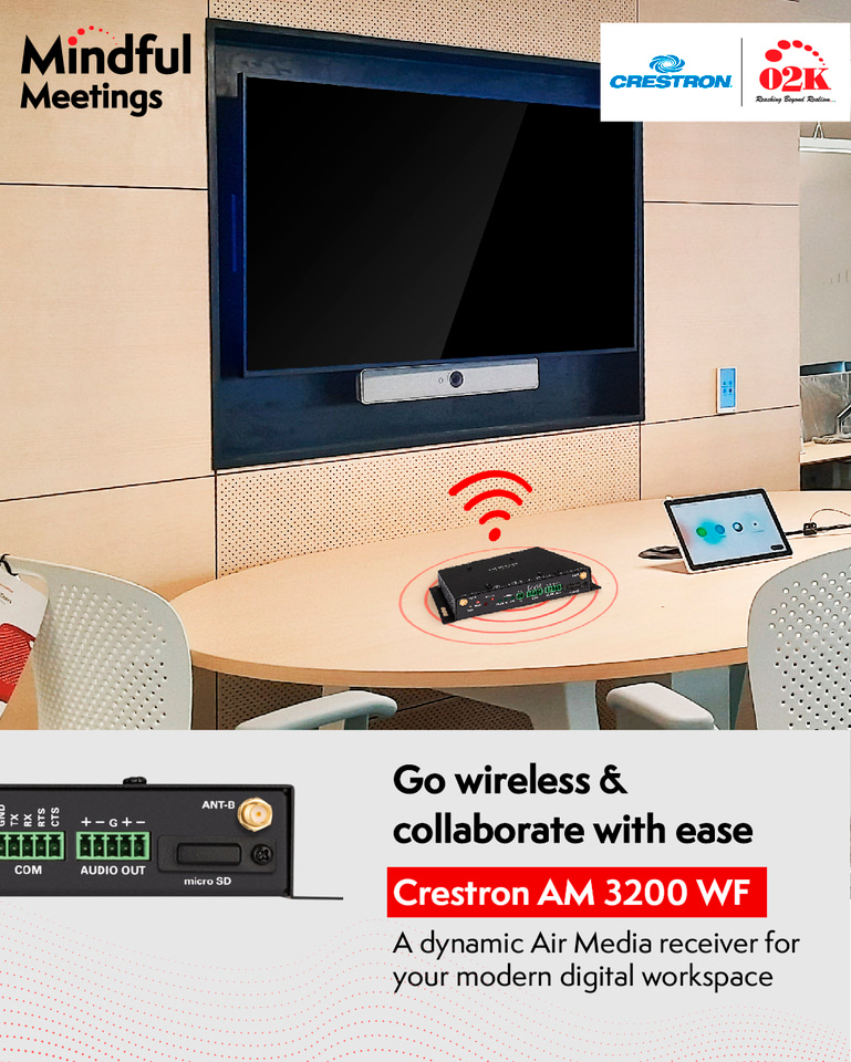 Unleash Effortless Collaboration with Crestron AM3200 WF!