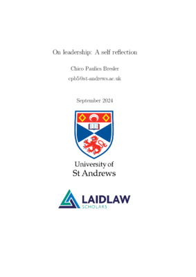 Leadership Essay: A reflection on leadership