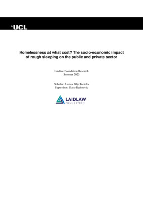 Homelessness at what cost? The socio-economic impact of rough sleeping on the public and private sector