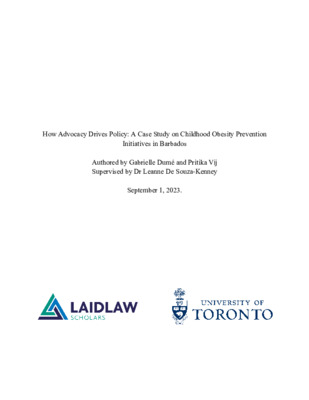 Laidlaw - Childhood Obesity - Gabrielle Dumé