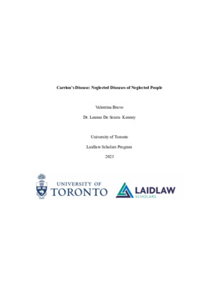 Carrion's disease report