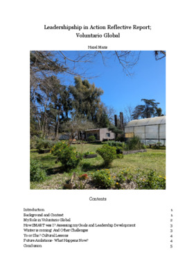 Leadershipship in Action Reflective Report