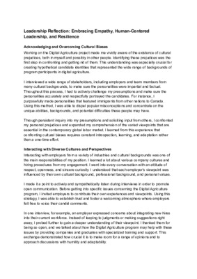 Experience Abroad Reflection 