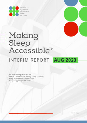 BSPSS Making Sleep Accessible Interim Report 