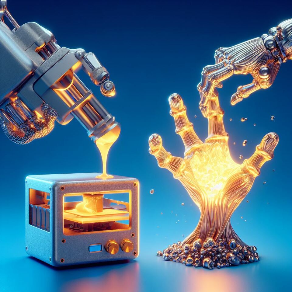 4D Printing with Liquid Metal and Polymer Compoistes as Soft Robots