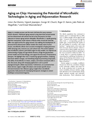 Aging on Chip: Harnessing the Potential of Microfluidic Technologies in Aging and Rejuvenation Research