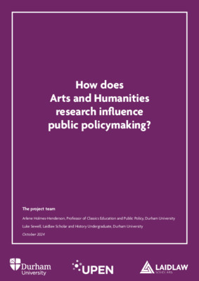 How does Arts and Humanities research influence public policymaking?
