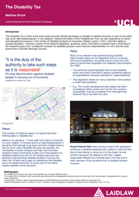Laidlaw Poster - The Disability Tax