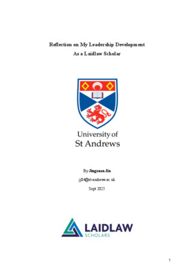 Reflections on Leadership - My experience as a Laidlaw Scholar